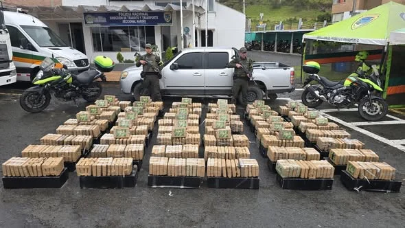 En desarrollo de la ofensiva frontal contra las estructuras criminales dedicadas al narcotráfico, la Policía Nacional, a través de la Seccional de Tránsito y Transporte, propinó un contundente golpe a las economías ilícitas con la incautación de más de 730 kilos de marihuana y una camioneta utilizada para el transporte del estupefaciente, en la vía Rumichaca – Pasto.