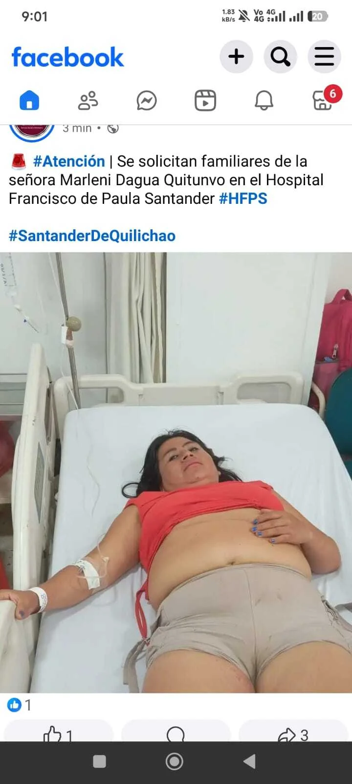 MARLENI DAGUA QUINTUNVO- ESTA EN EL HOSPITAL FRANCISCO DE PAULA SANTANDER DE QUILICHAO.