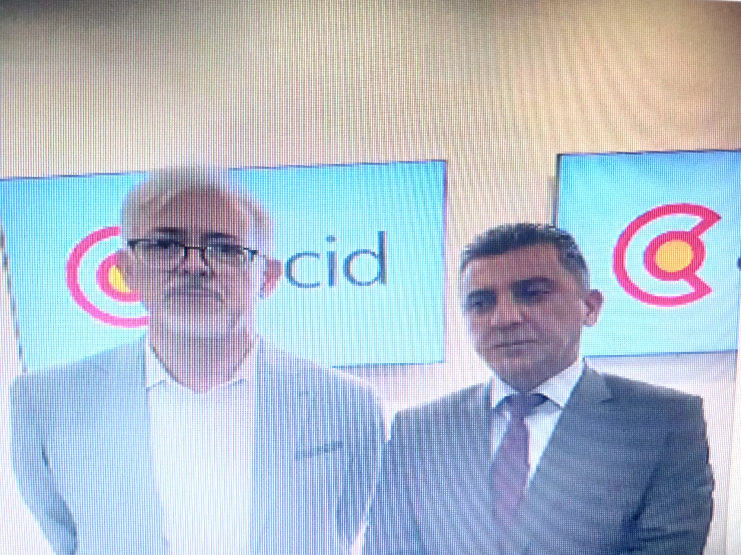 El alcalde, Juan Carlos Muñoz Bravo, llegó a la sede de la Agencia Española de Cooperación Internacional, donde se encontró con Jordi Morato, director de la catedra de la Organización de las Naciones Unidas para la Educación, la Ciencia y la Cultura-UNESCO.