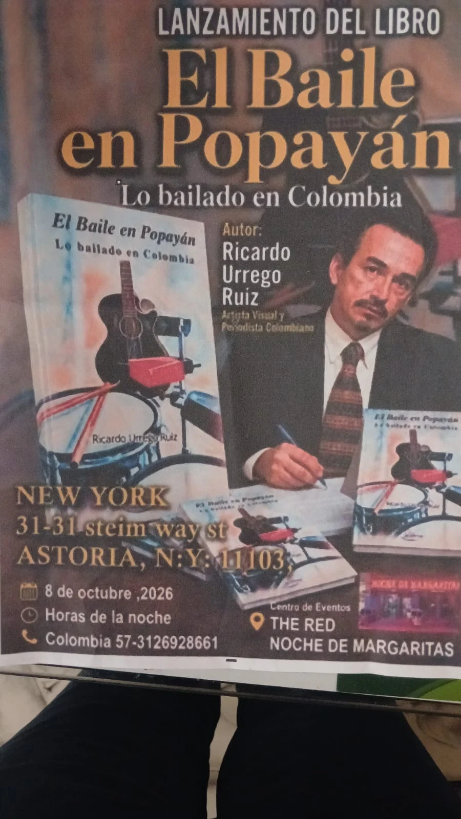 Todo se encuentra preparado para el lanzamiento del libro “El baile en Popayán”, lo bailado en Colombia, siendo esta una investigación realizada por el periodista miembro del Colegio Nacional de Periodistas, seccional Cauca, Ricardo Urrego Ruiz.