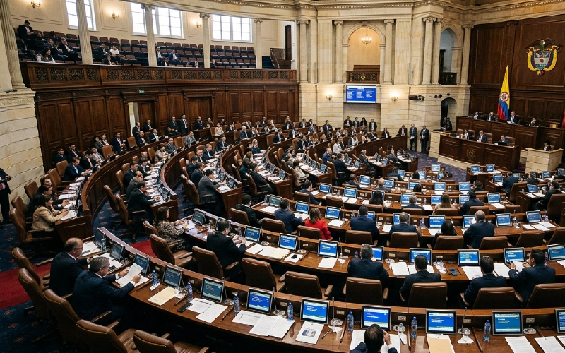 El Congreso de Colombia le ha concedido este miércoles una importante e inesperada victoria política al expresidente Gustavo Petro. La plenaria de la Cámara de Representantes ha discutido y aprobado los nueve artículos de su reforma pensional que la Corte Constitucional exigió que volvieran al Legislativo para subsanar errores en el trámite. Durante dos días de votación, el martes y el miércoles, las mayorías de la Cámara decidieron no modificar ninguno de estos artículos para evitar tener que conciliar su texto con el del Senado porque el plazo se vencía este mismo jueves. Así, el proyecto salió tal como había sido aprobado en la Cámara Alta hace casi dos años. La decisión salva una de las grandes reformas propuestas por el Gobierno de izquierda y modifica de raíz el sistema de pensiones colombiano.